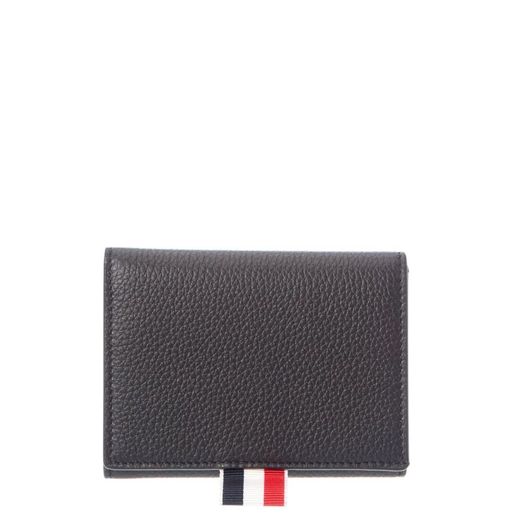Thom Browne Leather Trifold Wallet, Black
